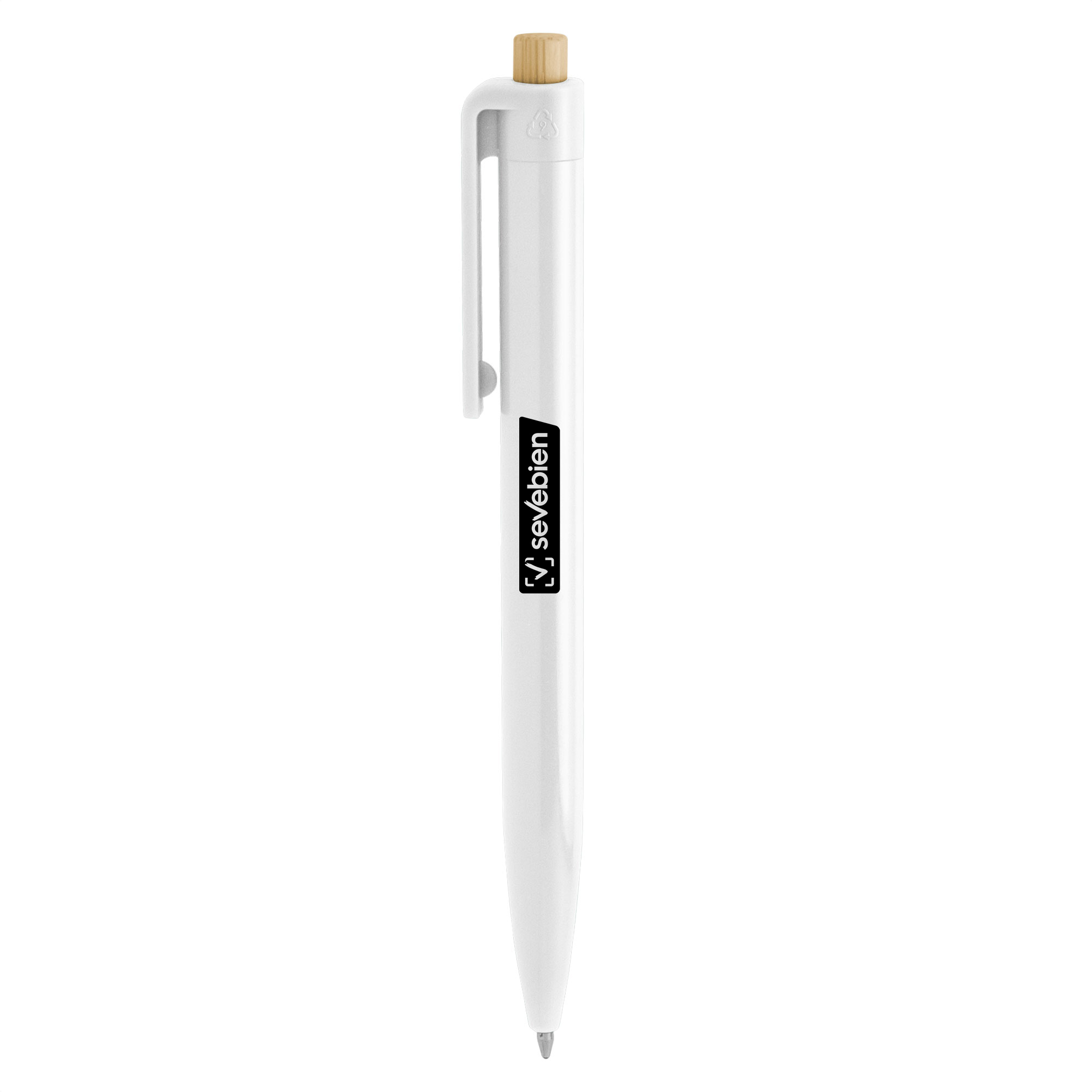 alt__promocional_publicitario_boligrafo_abs_reciclado_BP323_blanco_2_logo Bolígrafo "LOREN" - Imagen 1