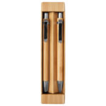 SET DE BOLIGRAFO Y LÁPIZ MECÁNICO DE BAMBÚ "NAGANO DUO"